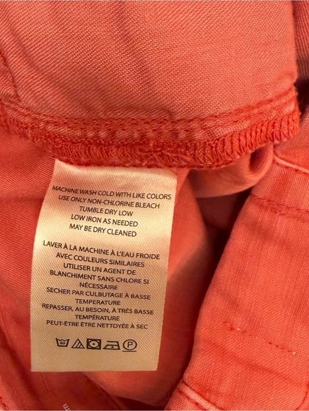 Pilcro Anthropologie The Kenna Mid-Rise Heritage Barrel Jeans Coral - Picture 6 of 6